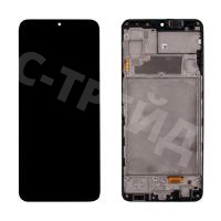 Дисплей для Samsung Galaxy A22 4G (A225F) модуль с рамкой Черный - OR (SP)