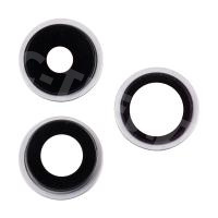 Стекло камеры для iPhone 15 Pro (комплект 3 шт.) Серый