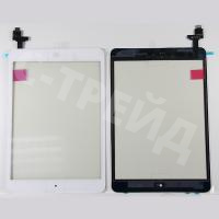 Тачскрин для iPad mini 1/2 2012/2013 (A1432/A1454/A1455/A1489/A1490/A1491) в сборе с микросхемой Белый - OR