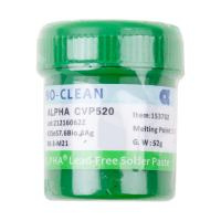 Паста паяльная Alpha CVP-520 (52 г, низкотемпературная 138°C, бессвинцовая)