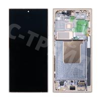 Дисплей для Samsung Galaxy S24 Ultra (S928B) модуль с рамкой Желтый - OR (SP)