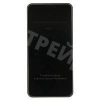 Защитное стекло "Антишпион" для iPhone Xr/11 Черный (Закалённое, полное покрытие)