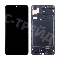 Дисплей для Samsung Galaxy A50 (A505F) модуль с рамкой Черный - (OLED)