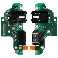 Шлейф для Huawei P40 Lite (JNY-LX1) плата на системный разъем/разъем гарнитуры/микрофон