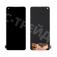 Дисплей для OPPO A74 4G (CPH2219) в сборе с тачскрином Черный - (OLED)
