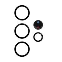 Стекло камеры для Samsung Galaxy S22 Ultra (S908B) Черный