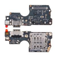 Шлейф для Xiaomi Redmi Note 14 Pro 4G (24116RACCG) плата системный разъем/разъем SIM/микрофон - Премиум