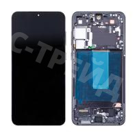 Дисплей для Samsung Galaxy S23+ (S916B) модуль с рамкой Черный - (OLED) (Full Size)