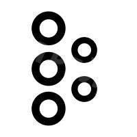 Стекло камеры для Samsung Galaxy A32 4G (A325F) (комплект 5 шт.) Черный