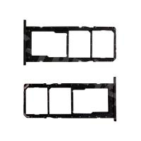 Держатель SIM для Samsung Galaxy A02s (A025F) Черный