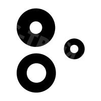 Стекло камеры для Xiaomi Redmi Note 13 Pro+ (23090RA98C/23090RA98G/23090RA98) (комплект 3 шт.) Черный