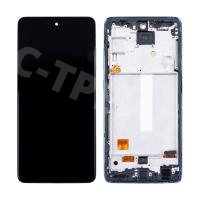 Дисплей для Samsung Galaxy A52/A52 5G/A52s 5G (A525F/A526B/A528B) модуль с рамкой Синий - (OLED) (Full Size)