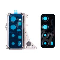 Стекло камеры для Huawei P Smart 2021 (PPA-LX1) в сборе с рамкой Черный