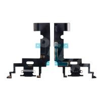 Шлейф для iPhone Xr (A2105) на системный разъем/микрофон Черный - Премиум