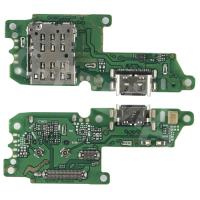 Шлейф для Huawei Honor 30 (BMH-AN10) плата на системный разъем/разъем SIM/микрофон