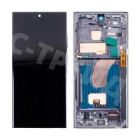 Дисплей для Samsung Galaxy S23 Ultra (S918B) модуль с рамкой Черный - (In-Cell)