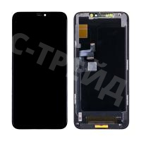 Дисплей для iPhone 11 Pro Max (A2218) в сборе с тачскрином Черный - (Hard OLED) Стандарт