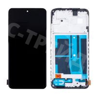 Дисплей для Xiaomi Redmi Note 12S (23030RAC7Y) модуль с рамкой Черный - (OLED)