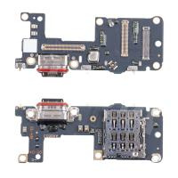 Шлейф для Realme GT 7 Pro (RMX5010/RMX5011) плата системный разъем/разъем SIM/микрофон - Премиум