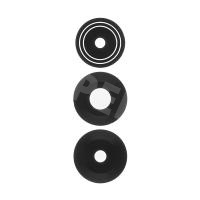 Стекло камеры для Tecno Pova 6 Pro 5G (LI9) (комплект 3 шт.) Черный