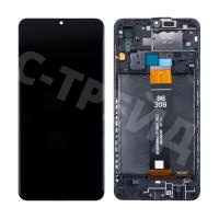 Дисплей для Samsung Galaxy A02 (A022G) модуль c рамкой Черный - OR Ref. (SP)