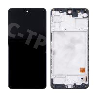 Дисплей для Samsung Galaxy M31s (M317F) модуль с рамкой Черный - (OLED) (Full Size)