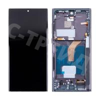 Дисплей для Samsung Galaxy S22 Ultra (S908B/S9080) модуль с рамкой Черный - (In-Cell)