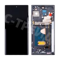 Дисплей для Samsung Galaxy Note 20 Ultra (N985F/N986F) модуль с рамкой Черный - (OLED) (Full Size)