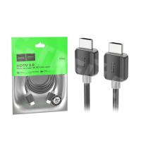 Кабель HDMI - HDMI Hoco US08 (ver 2.0, оплетка нейлон, 3 м) Черный