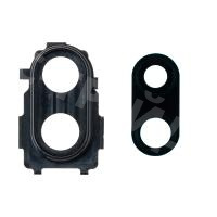 Стекло камеры для Xiaomi Redmi Note 7/7 Pro (M1901F7H/M1901F7G) в сборе с рамкой Черный