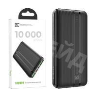 Внешний Аккумулятор (Power Bank) BC 10PB9 10000 mAh (20W, QC3.0, PD, 2USB, MicroUSB, Type-C, LED индикатор) Черный