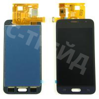 Дисплей для Samsung Galaxy J1 2016 (J120F) в сборе с тачскрином Черный - (In-Cell)
