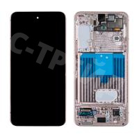 Дисплей для Samsung Galaxy S22 (S901B) модуль с рамкой Розовый - OR (SP)