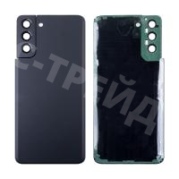 Задняя крышка для Samsung Galaxy S21+ (G996B) Черный - Премиум