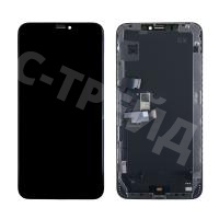 Дисплей для iPhone Xs Max (A1921/A2101) в сборе с тачскрином Черный - (Hard OLED, Full HD)