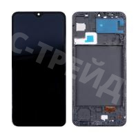 Дисплей для Samsung Galaxy A30s (A307F) модуль с рамкой Черный - (In-Cell)