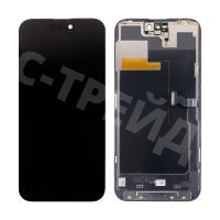 Дисплей для iPhone 14 Pro Max (A2895) в сборе с тачскрином Черный - JCID (Soft OLED, Full HD, 120 Гц) (с верификацией = с привязкой без ошибки)