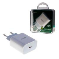 Сетевое зарядное устройство Type-C Hoco C76A Plus (20W, PD) Белый