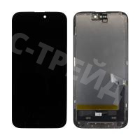 Дисплей для iPhone 15 Plus (A3094) в сборе с тачскрином Черный - JCID (Soft OLED, Full HD) (с верификацией = с привязкой без ошибки)