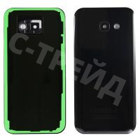 Задняя крышка для Samsung Galaxy A5 2017 (A520F) Черный - Премиум