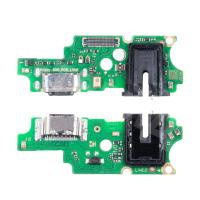 Шлейф для Tecno Spark 20 Pro (KJ6) плата на системный разъем/разъем гарнитуры/микрофон - Премиум