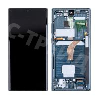 Дисплей для Samsung Galaxy S22 Ultra (S908B/S9080) модуль с рамкой Зеленый - OR (SP)