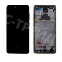 Дисплей для Samsung Galaxy A72 (A725F) модуль с рамкой Черный - OR (SP)