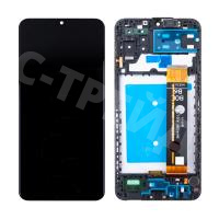 Дисплей для Samsung Galaxy A13 (A135F/A137F) модуль с рамкой Черный - OR Ref. (SP)