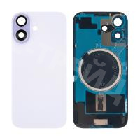 Задняя крышка для iPhone 17 (A3520) в сборе со стеклом камеры Фиолетовый (стекло, монолит, MagSafe, логотип) - Премиум