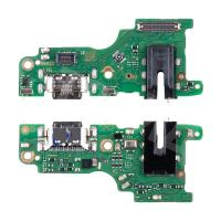 Шлейф для Tecno Spark 40 Pro (KM6) плата на системный разъем/разъем гарнитуры/микрофон - Премиум