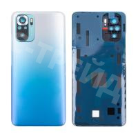 Задняя крышка для Xiaomi Redmi Note 10S (M2101K7BNY) Голубой - Премиум