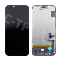 Дисплей для iPhone 14 (A2883) в сборе с тачскрином Черный - (Soft OLED, Full HD) (с верификацией = с привязкой без ошибки)