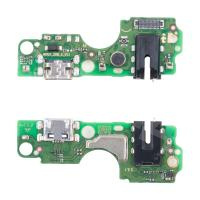 Шлейф для Infinix Smart 7 (X6515) плата на системный разъем/разъем гарнитуры/микрофон - Премиум