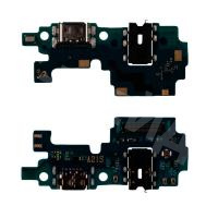 Шлейф для Samsung Galaxy A21s (A217F) плата системный разъем/разъем гарнитуры/микрофон - Премиум